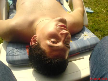 Moi en train de faire bronzette
